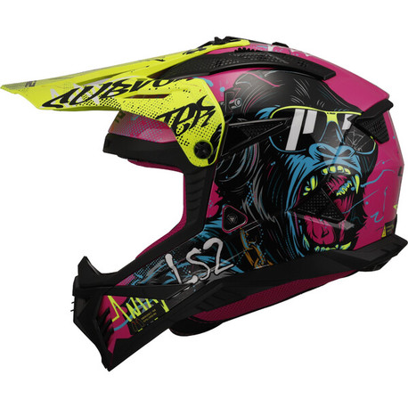 LS2 MX708 FAST II Gorilla Violetti Hi-Vi